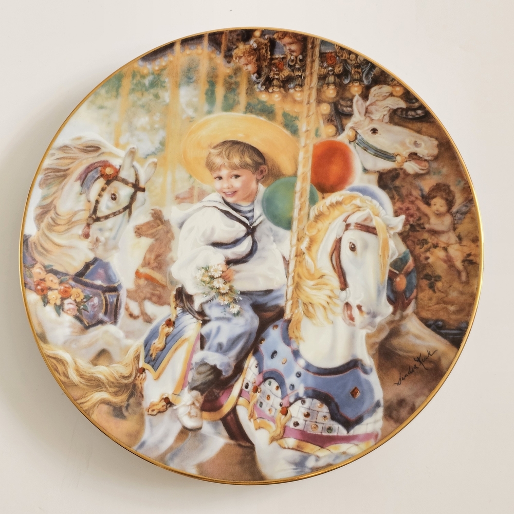 Reco Collector Plate – “Carousel of Dreams” by Sandra Kuck (1992)